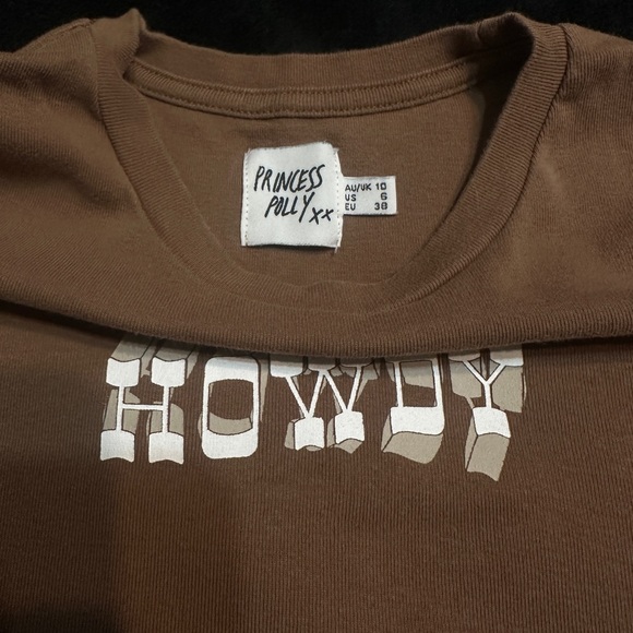 Princess Polly Howdy Crop Tee - Picture 2 of 4